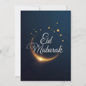 Cartes Pour Fêtes Annuelles Personalized Eid Mubarak  (Devant)