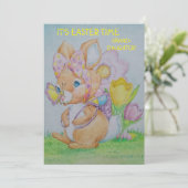 Cartes Pour Fêtes Annuelles Personalized Granddaughter's Easter Greeting Card  (Debout devant)