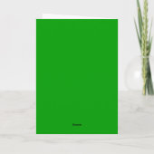 Cartes Pour Fêtes Annuelles Personalized Green Folded Christmas Card (Dos)