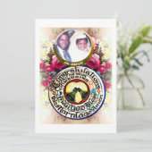 Cartes Pour Fêtes Annuelles Personalized Hand carved Gourd Wedding Gift Card (Debout devant)