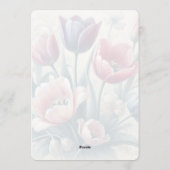 Cartes Pour Fêtes Annuelles Personalized Happy Easter Tulips Easter Card (Dos)