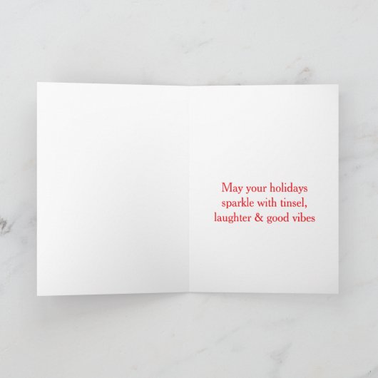 Cartes Pour Fêtes Annuelles Personalized Lucky Mushroom Christmas Card (Intérieur)