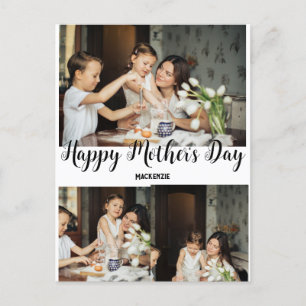 Cartes Pour Fêtes Annuelles Personalized mothers Day, three photo collage gift