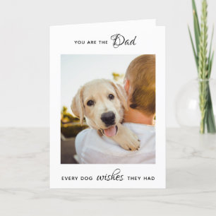 Cartes Pour Fêtes Annuelles Personalized Pet Photo Dog Dad Father's Day