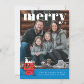 Cartes Pour Fêtes Annuelles Personalized Photo Holiday Snoopy Doghouse (Devant)