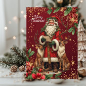 Cartes Pour Fêtes Annuelles Personalized Santa Letter North Pole Cute Reindeer