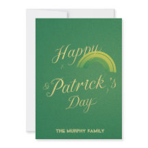 Personalized St Patrick's Day Holiday Card