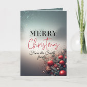 Cartes Pour Fêtes Annuelles Personalized, Text and Picture Christmas Card (Devant)