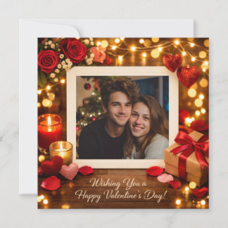 Cartes Pour Fêtes Annuelles Personalized Valentine’s Day Card your Photo
