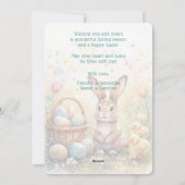 Cartes Pour Fêtes Annuelles Personalized Vintage Bunny Chicks And Easter Eggs (Dos)