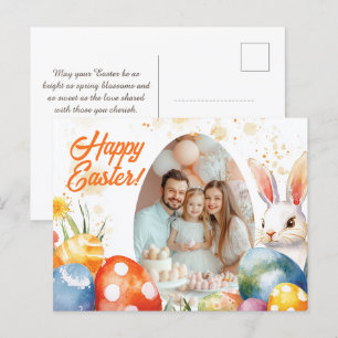 Cartes Pour Fêtes Annuelles Personnalisable 🐇 Charmant Souvenirs de Pâques