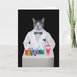 Cartes Pour Fêtes Annuelles Personnalisable Chat Funny / Kitty DR AMOUR