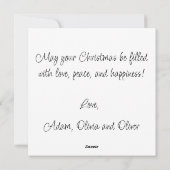 Cartes Pour Fêtes Annuelles Personnalisable deux mignonnes ours dans la forêt (Dos)