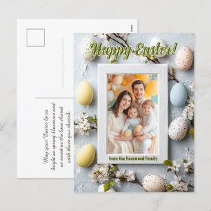 Cartes Pour Fêtes Annuelles 🐇 personnalisable Oeuf-stra mignon Salutations de