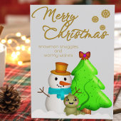 Cartes Pour Fêtes Annuelles Personnalisation Cute Main Drawn Caractère Noël