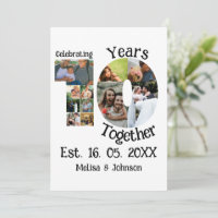 Personnalisé 10e anniversaire mariage 11 photo col