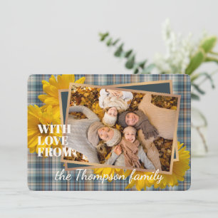 Cartes Pour Fêtes Annuelles Personnalisé Avec Amour Pour Thanksgiving Holiday 