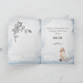 Cartes Pour Fêtes Annuelles Personnalisé Chien Maman Anglais Setter Noël (Intérieur)