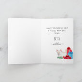 Cartes Pour Fêtes Annuelles Personnalisé Cute Frenchie Puppy Noël (Intérieur)