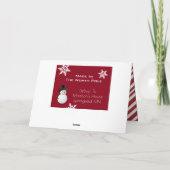 Cartes Pour Fêtes Annuelles Personnalisé de l'atelier de Père Noël (Dos)