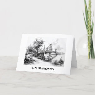 Cartes Pour Fêtes Annuelles Personnalisé depuis le pont Golden Gate de San Fra