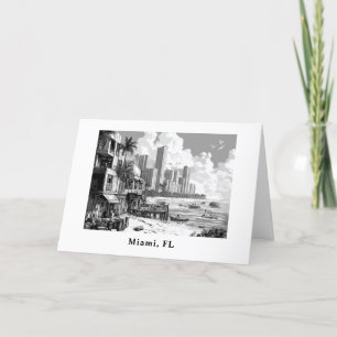 Cartes Pour Fêtes Annuelles Personnalisé depuis Miami FL Voyage