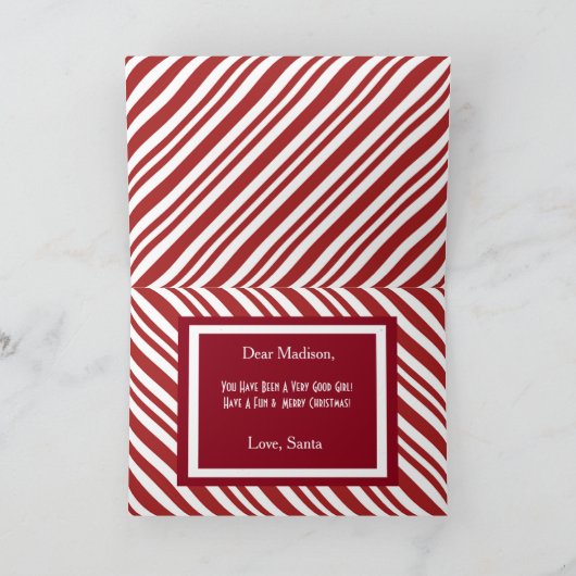 Cartes Pour Fêtes Annuelles Personnalisé Du Pôle Nord Père Noël Noël (Intérieur)