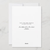 Cartes Pour Fêtes Annuelles Personnalisé Funny Pet Chat Cher Père Noël Noël (Dos)