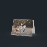 Cartes Pour Fêtes Annuelles Personnalisé HAPPY HOLIDAYS Gold confetti | PHOTO<br><div class="desc">Jolie saison photo moderne accueil,  Noël,  Hanoukka,  cartes de voeux Happy Holidays. Cartes modifiables do-it-yourself faciles - ajoutez simplement votre photo de famille et votre texte. Option à l'intérieur de la carte pour avoir un message ou supprimer pour ajouter vos notes manuscrites. Faux feuille de confetti en or.</div>