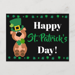Cartes Pour Fêtes Annuelles Personnalisé Happy Jour de la Saint Patrick Editab
