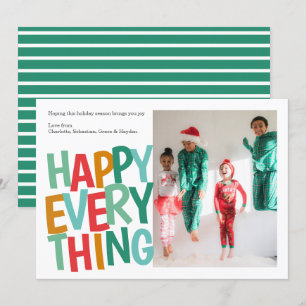 Cartes Pour Fêtes Annuelles Personnalisé Joyeux Tout Noël coloré