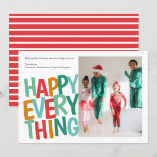 Cartes Pour Fêtes Annuelles Personnalisé Joyeux Tout Noël coloré