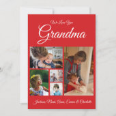 Cartes Pour Fêtes Annuelles Personnalisé Nous Vous Aimons Grand-mère | Photo R (Devant)