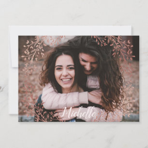 Cartes Pour Fêtes Annuelles Personnaliser Bridesmaid Proposition Rose Or Flora