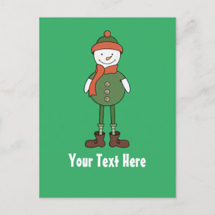 Cartes Pour Fêtes Annuelles Personnaliser ce Cool Snowman