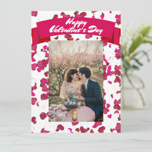 Cartes Pour Fêtes Annuelles Personnaliser Citer Photo Chéri Pink Valentine
