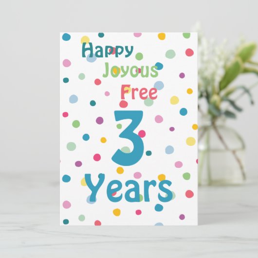 Cartes Pour Fêtes Annuelles Personnaliser de jalon - Joyeux Joyeux gratuit 12 (Debout devant)