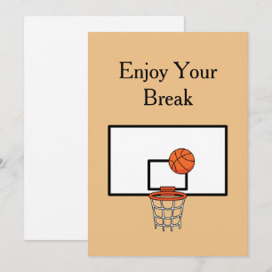 Cartes Pour Fêtes Annuelles Personnaliser le plateau de basket