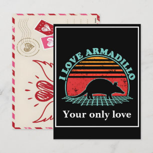 Cartes Pour Fêtes Annuelles Personnaliser les silhouettes de tatou : conceptio