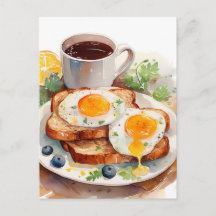 Personnaliser Petit Déjeuner Œuf Toast Café Nourri