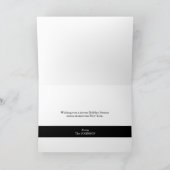 Cartes Pour Fêtes Annuelles personnaliser votre entreprise Logo Gold Wreath Eu (Intérieur)