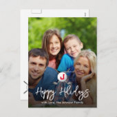 Cartes Pour Fêtes Annuelles Personnaliser Votre Image Golf Holiday Design (Devant / Derrière)