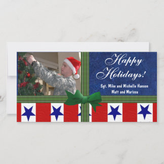 Cartes Pour Fêtes Annuelles Personnalité patriotique militaire de Noël