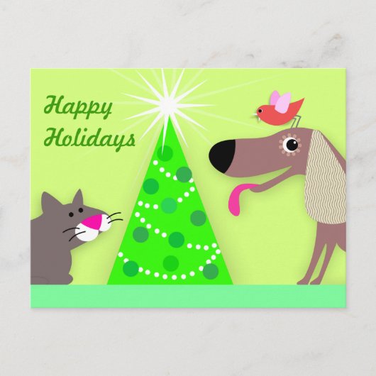 Cartes Pour Fêtes Annuelles Pet Sitters Salutations de vacances (Devant)
