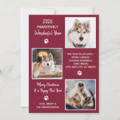 Cartes Pour Fêtes Annuelles Pet Year in Review Custom Chig Photo Calendrier 20 (Devant)