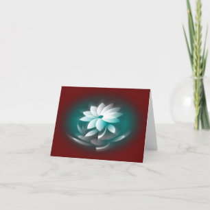 Cartes Pour Fêtes Annuelles Pétales blancs scintillants