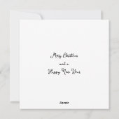 Cartes Pour Fêtes Annuelles Peter le sapin de Noël du lapin (Dos)