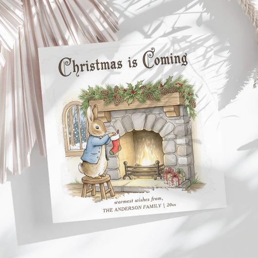 Cartes Pour Fêtes Annuelles Peter Rabbit Cozy Christmas