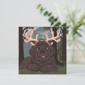 Cartes Pour Fêtes Annuelles Petit Aide du Père Noël  (Debout devant)