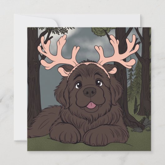 Cartes Pour Fêtes Annuelles Petit Aide du Père Noël  (Devant)